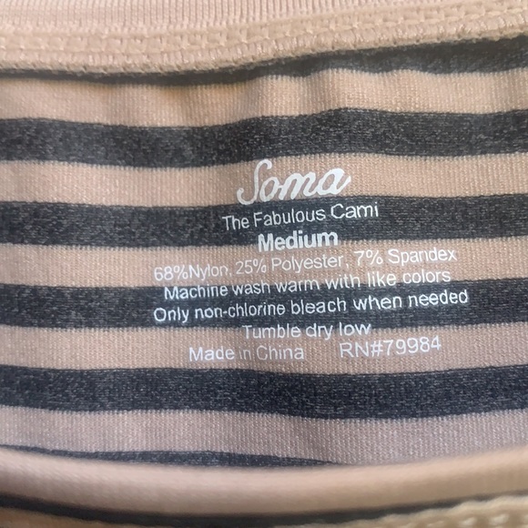 Soma Fabulous Cami NWT - Picture 4 of 7